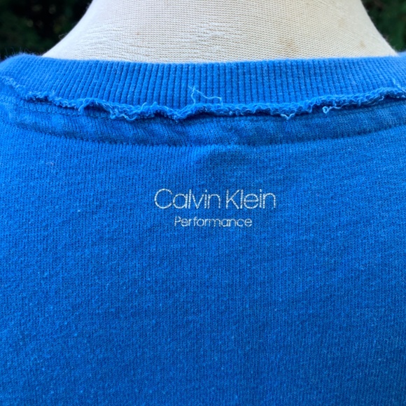 Calvin Klein Performance Sleeveless Sweatshirt – Blue, Size S/M - Picture 5 of 6